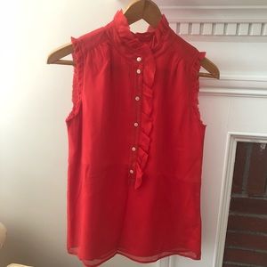 Jcrew sleeveless button up blouse!
